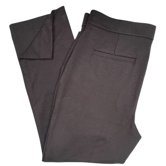 Banana Republic Womens Size 12 Brown Ponte Pants Chino Dress Ankle Trousers New - Picture 4 of 8